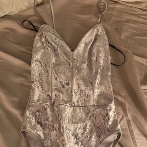 Velvet bodysuit - NEVER WORN